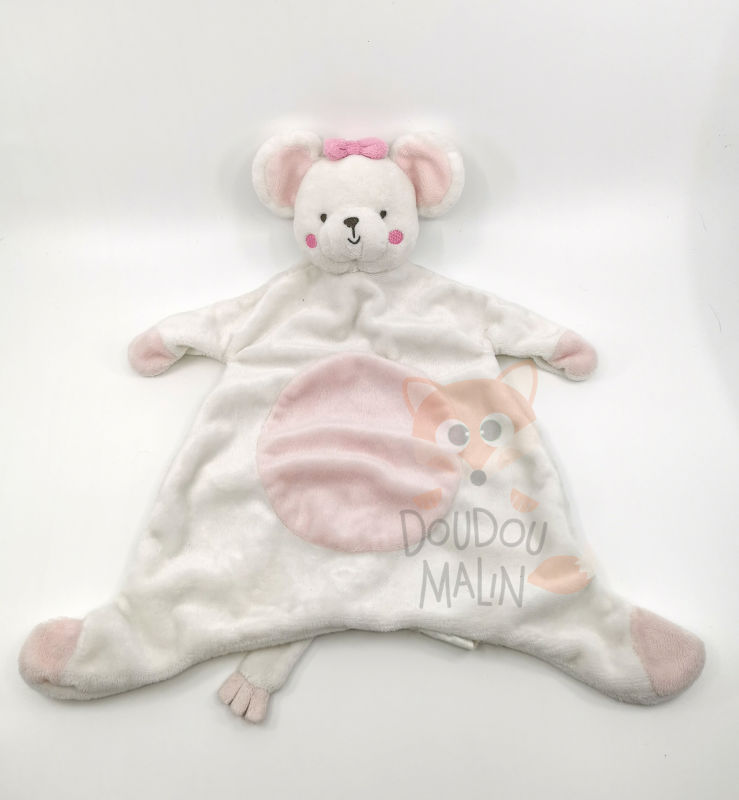  comforter mouse white pink 40 cm 